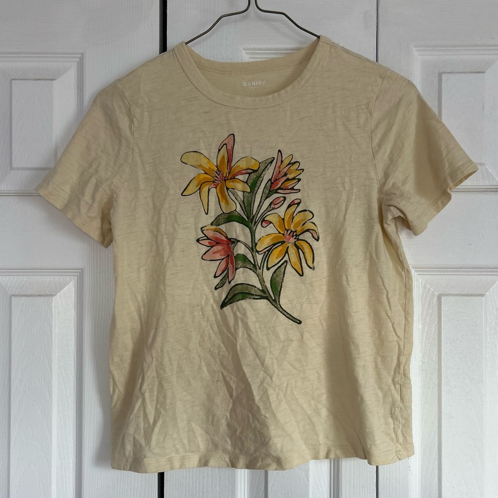 Old Navy Everywear Floral Graphic T-Shirt